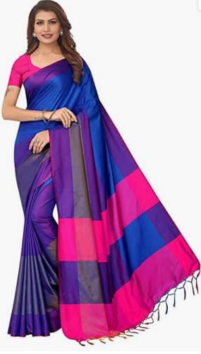 Soft Cotton Silk Banarasi Saree by Devi Cloth Showroom