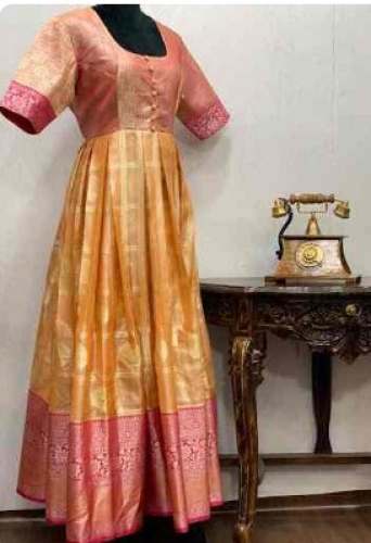 Wedding Wear South Indian Silk Gown by Fashion World