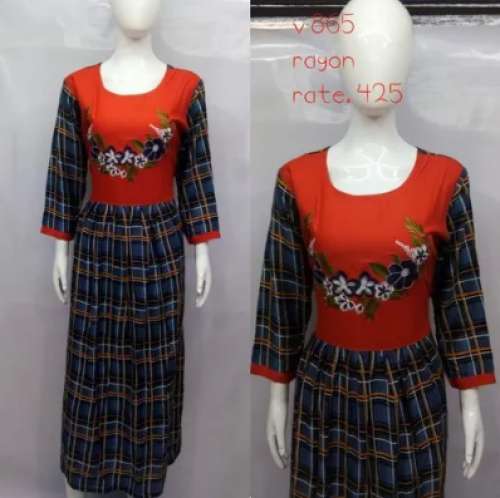 Ladies Party Wear Rayon Kurti by Vaishnavi Selections