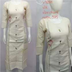 Ladies Printed Silk Kurti