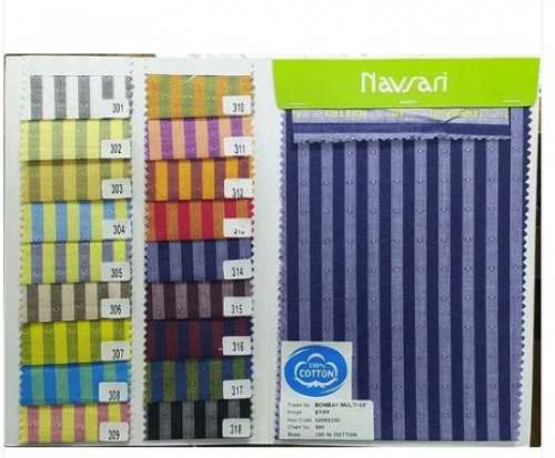 South Cotton Stripe Kurta Fabric by M s Navsari Cotton Mills
