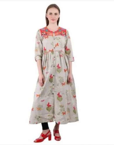 Ladies Jaipuri Print Kurti by ARMA Apparels