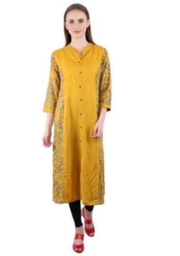 Ladies Rayon A-Line Kurti by ARMA Apparels