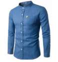 Regular Fit Mens Denim Casual Shirt