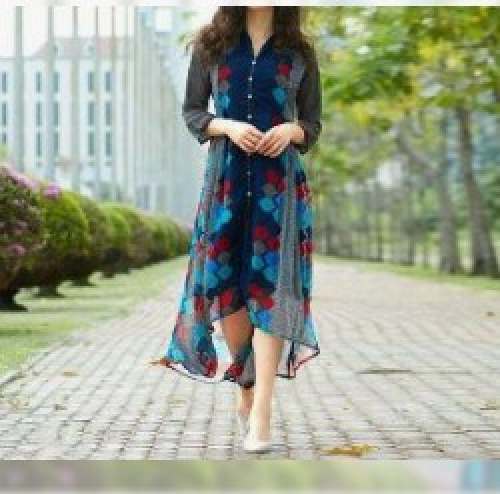 New Fancy Georgette Kurti For Women by Fatima Fashion