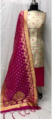 Jacquard Heavy Banarasi Dress Material by Saheli Collections
