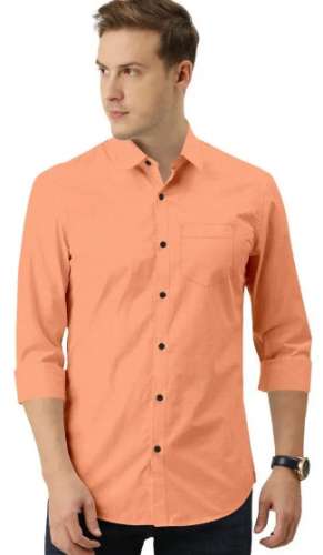 Casual Cotton Mens Plain Shirt by Mani Fashions