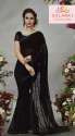 Black designer saree