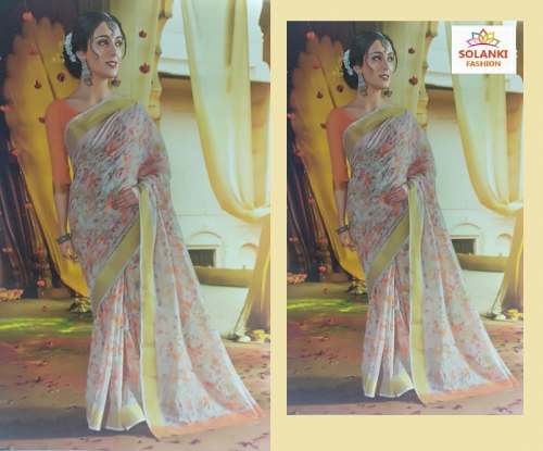 Cotton saree by Solanki Fashion