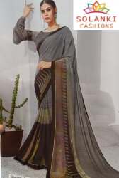 Georgette printed sarees