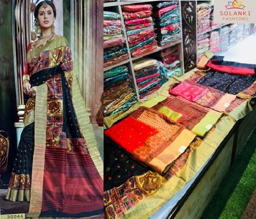 Handloom cotton silk saree