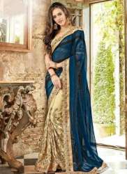 Georgette Embroidery  Party Wear Saree 
