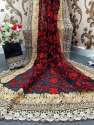 Party Wear Hand Embroidered Sarees