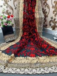 Party Wear Hand Embroidered Sarees