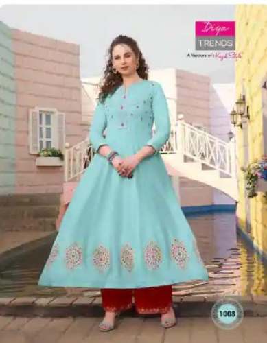 Fancy Anarkali Kurti Palazo Set  by Mahakaal Fashion Place