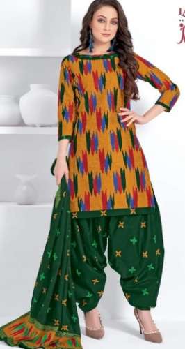 Ready Made Cotton Suit  by RAVIKALA FASHIONS