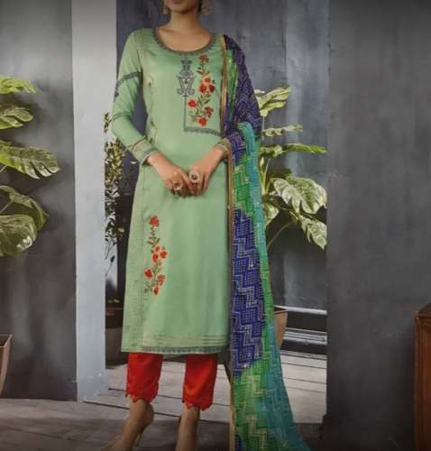 New Collection Green Kurti Pant Set  by Dhawan Boutique