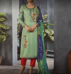 New Collection Green Kurti Pant Set 