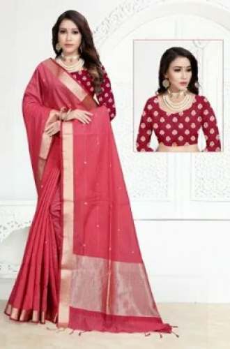 Fancy Cotton Banarasi Saree - Anuradha 