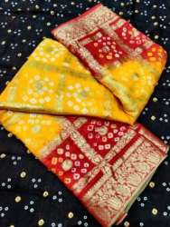 Ladies Banarasi Bandhani Saree