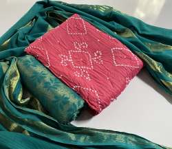 COTTON BANDHANI DRESS 