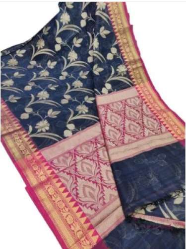 Ladies Handloom Tussar Silk Saree
