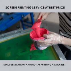 Screen Printing Job Work on T shirt 