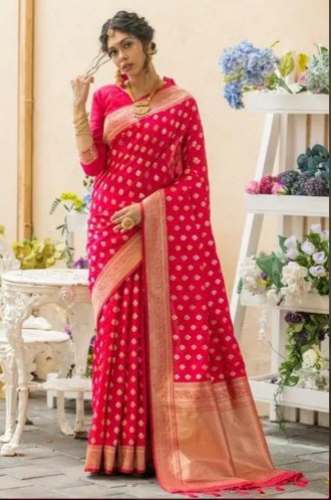 Designer Party Wear Lichi Silk Saree For Women by Bongreet