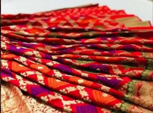 Hand Work Embroidery Silk Saree For Women by Bongreet