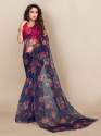 Fancy Sequance work Digital print Organza Saree thumb 11