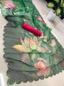 Fancy Sequance work Digital print Organza Saree thumb 14