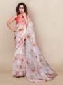 Fancy Sequance work Digital print Organza Saree thumb 6