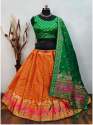 Party Wear Semi Stitched Jacquard Lehenga Choli  thumb 3