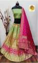 Party Wear Semi Stitched Jacquard Lehenga Choli  thumb 9