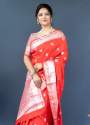 Party Wear Soft Lichi Silk Saree  thumb 3