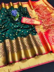 Pure Handloom Soft Silk Saree With Meenakari