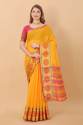Soft Cotton Silk Saree With Chit Pallu thumb 7