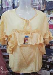 Girls Creamy Western Top 