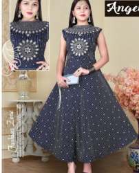 Trendy Grey Party wear Gown 