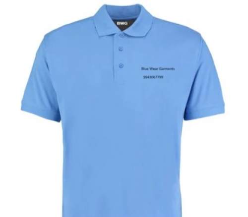 Collar Neck Promotion T shirts For Men by BLUE WEAR GARMENTS
