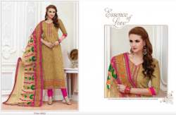 New Semi Stitch Printed Churidar Suit For Women 