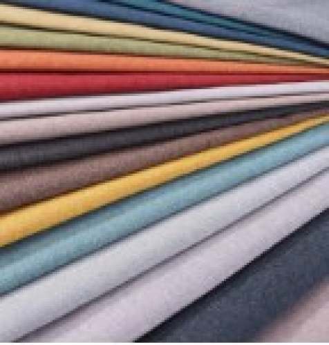 Designer Solid Linen Antibacterial Fabric by Vijay Textiles