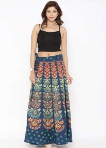 Ladies Printed Wrap Around Skirt by Khushank Fashions
