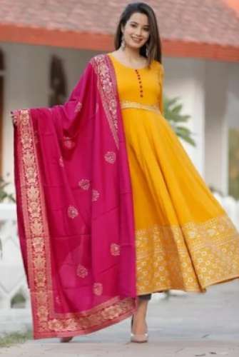 Ladies Printed Anarkali Suit