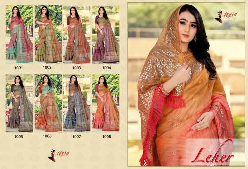 Designer Organza Party wear saree 