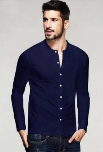 Stylish Knitted Cotton Mens Shirt  by Men Rocks Private Limited