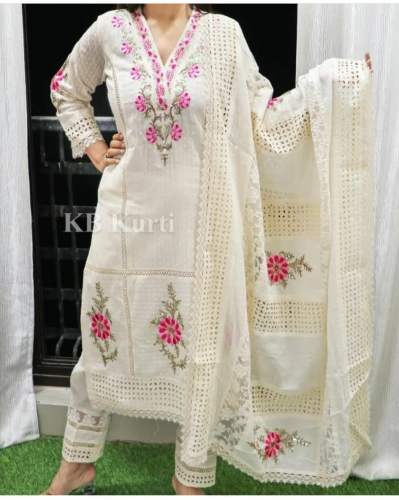 cotton pure soft Kurti Pant Set  by Shree Damele Saree Showroom