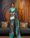 Designer Japan crape satin saree thumb 5