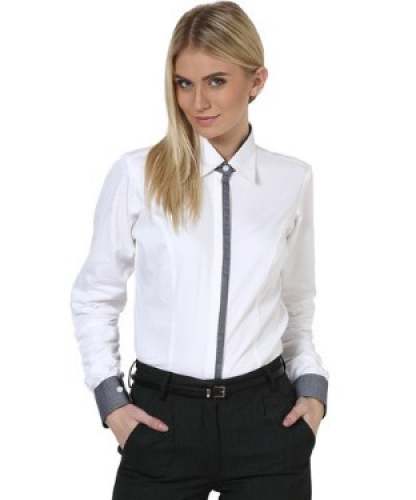 Formal Wear Girls White Shirt  by Kyo Creations Private Limited