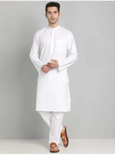 Mens White Kurta Pajama by Naman Enterprises